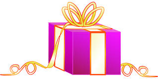 scatola regalo viola